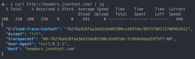jq example formatting